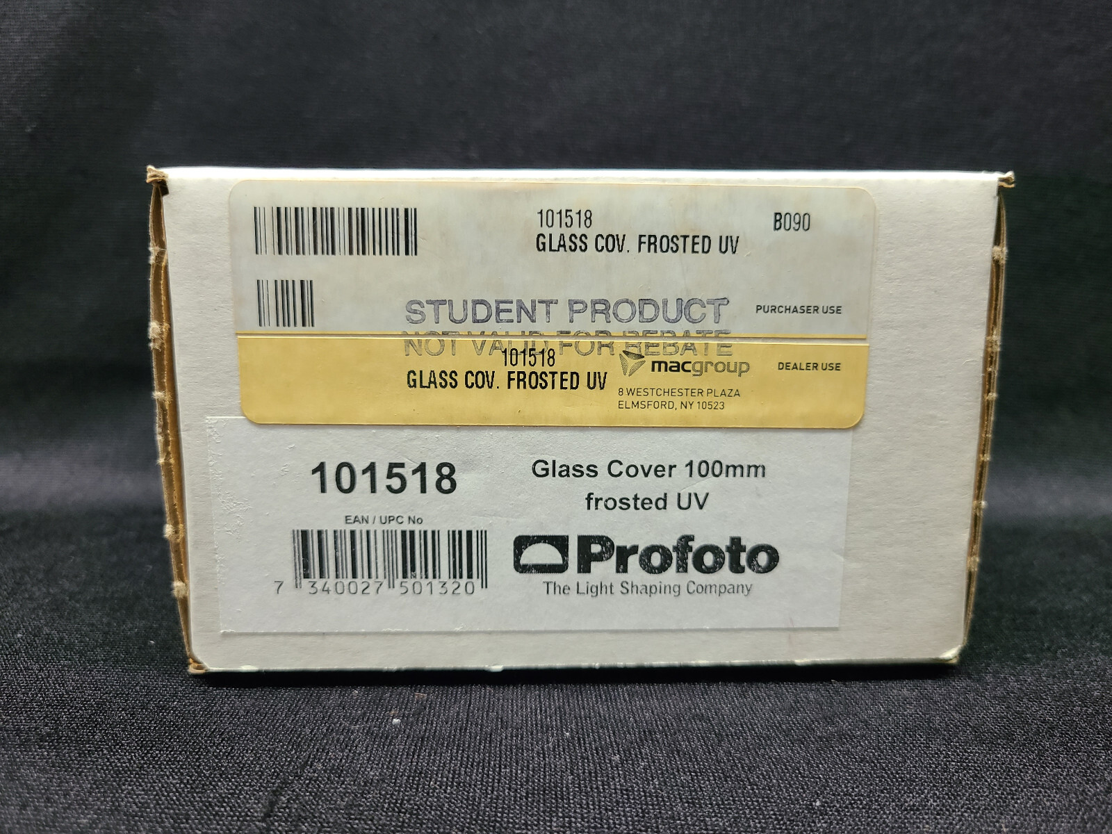 Profoto 100mm Frosted Glass Flash Tube Cover 101518, UV Coated, New Old Stock