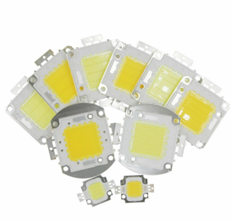 LED Chip COB SMD 10W 20W 30W 50W 70W 100W DIY Lamp Light 12V-36V Bulb High Power