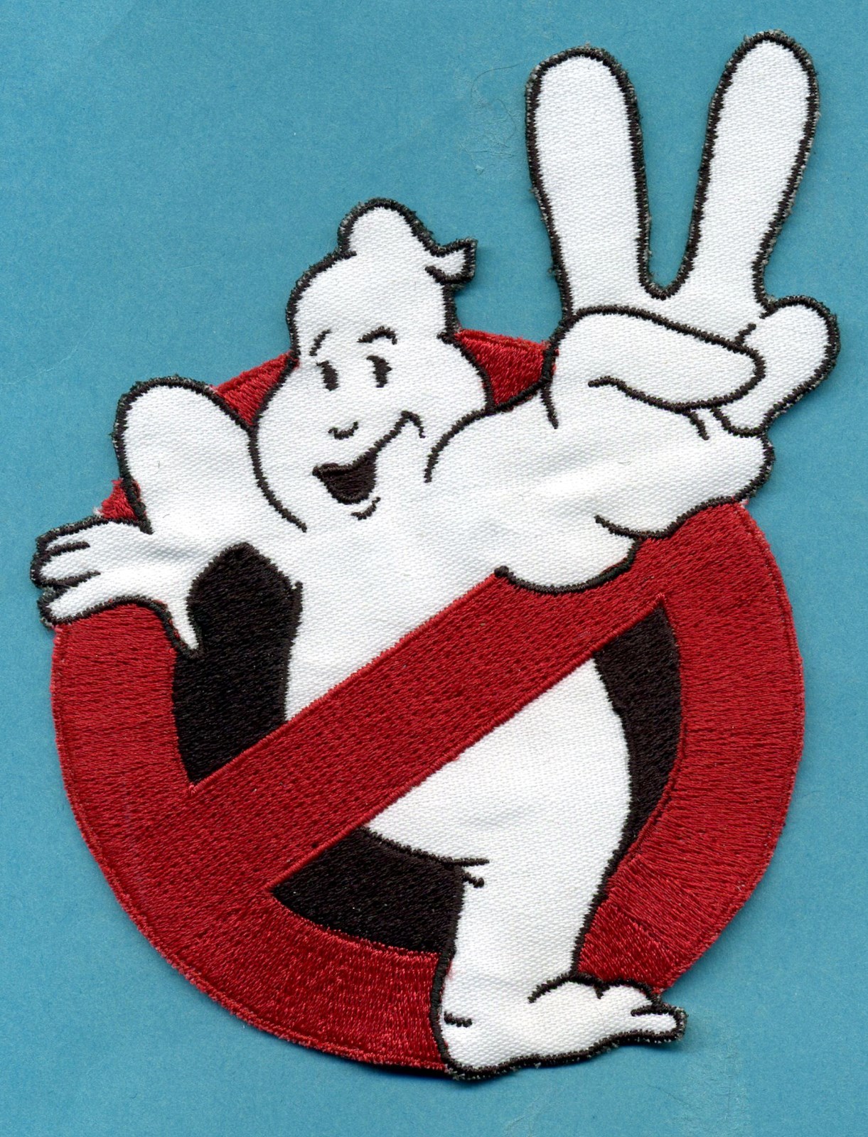 ADULT size Ghostbusters No Ghost 2 & Custom Name 2 Tag Patch Set: HOOK style