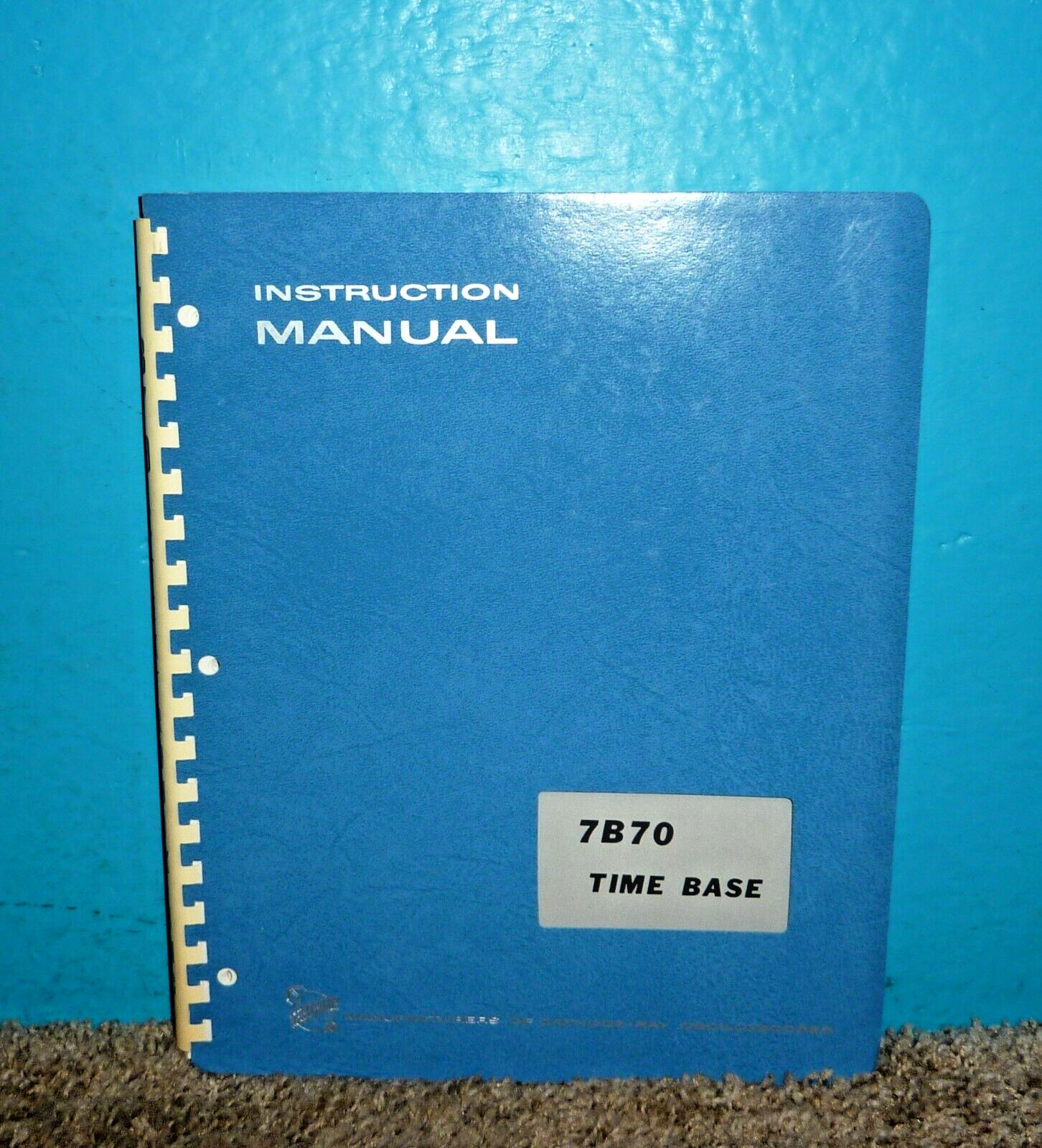 Tektronix 7B70 Time Base Instruction Manual 1970 OEM Excellent Condition