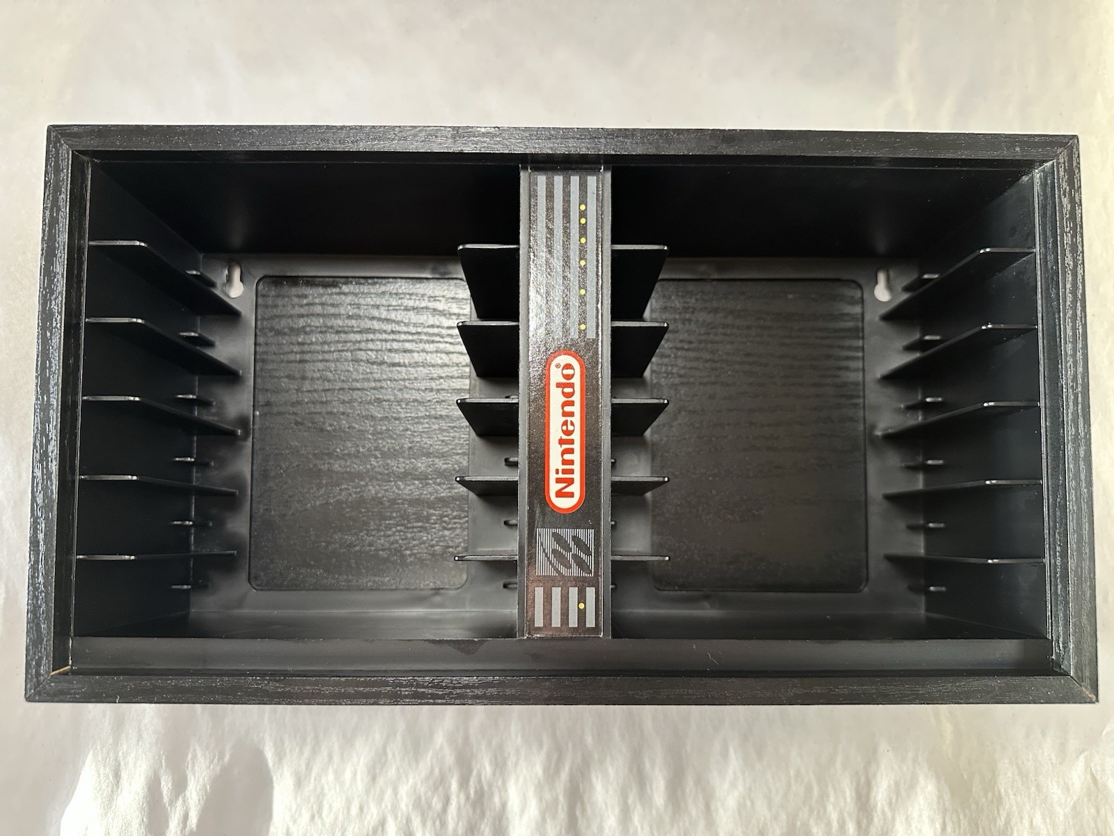 Super Nintendo OEM 12 Game Wooden Wall Mountable Display Rack. SNES