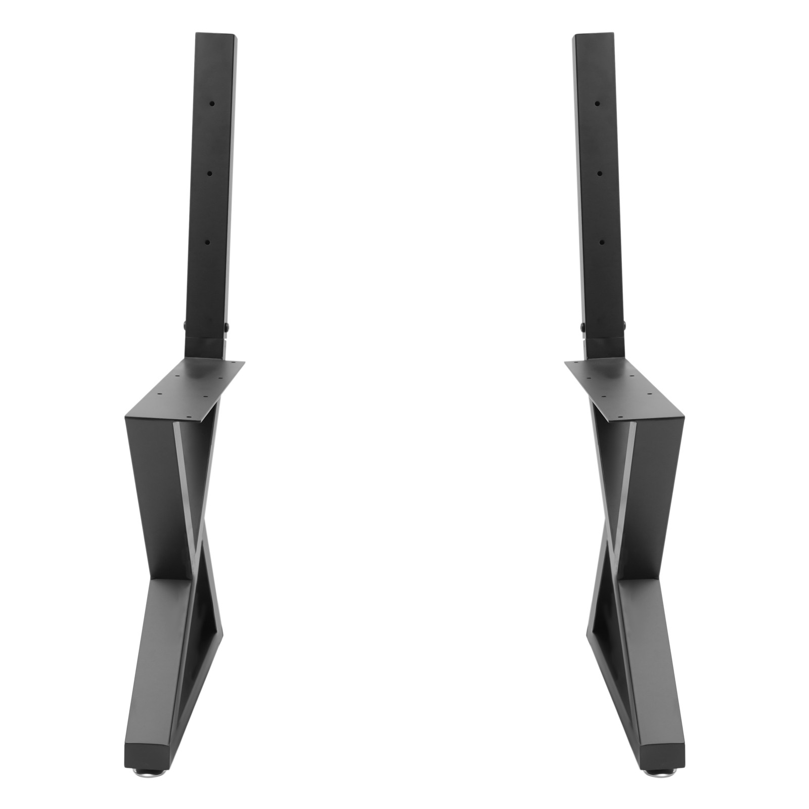 2PCS Bench Legs, Triangle Metal Bench Legs, Bench Legs with Backrest Bracket