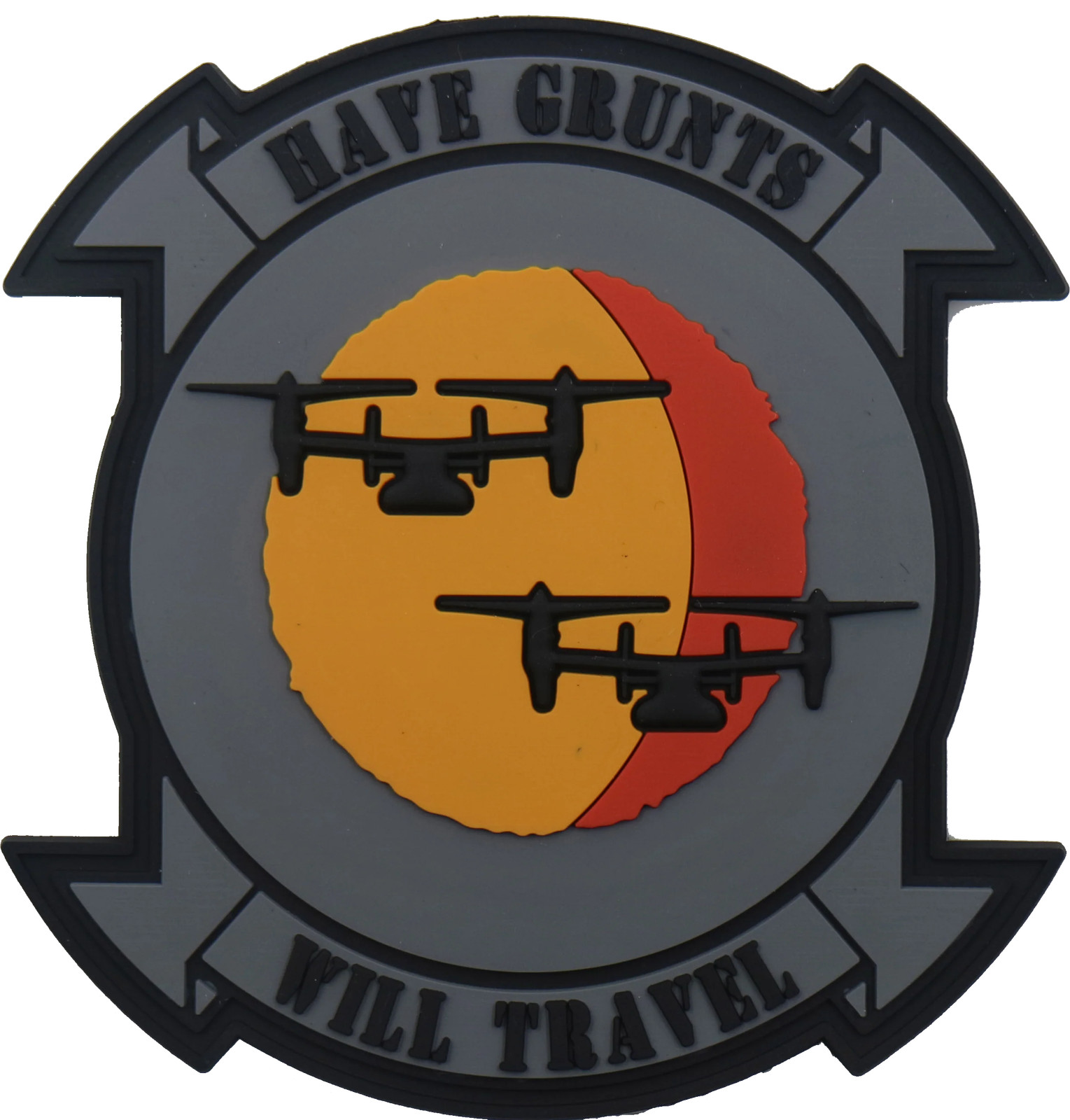 Have Grunts Will Travel V-22 PVC- with Hook and Loop