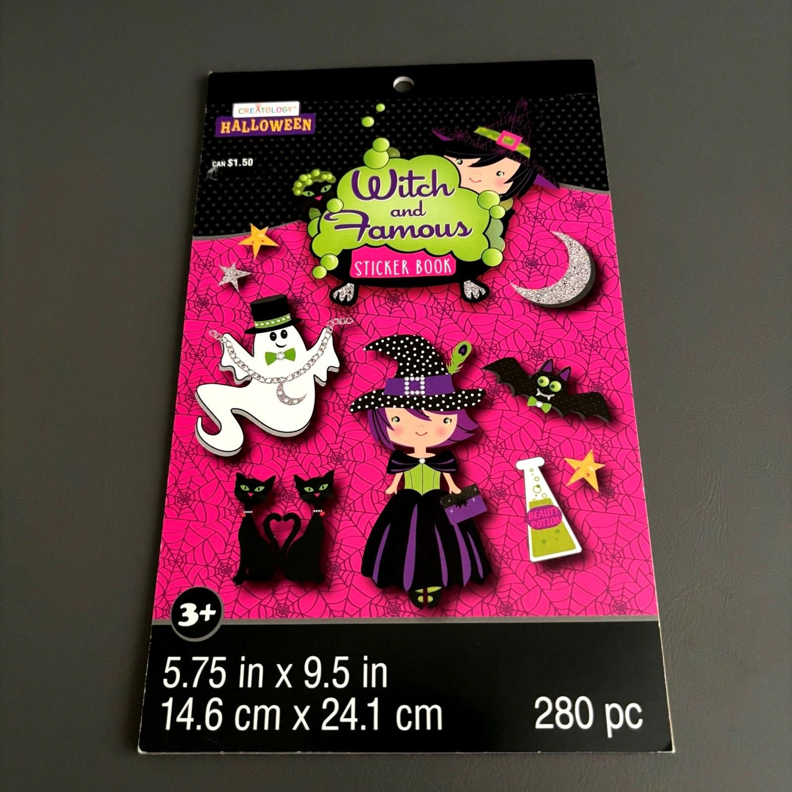 VTG. Creatology Halloween Edition Witch And Famous 5 Page 280 Sticker Book