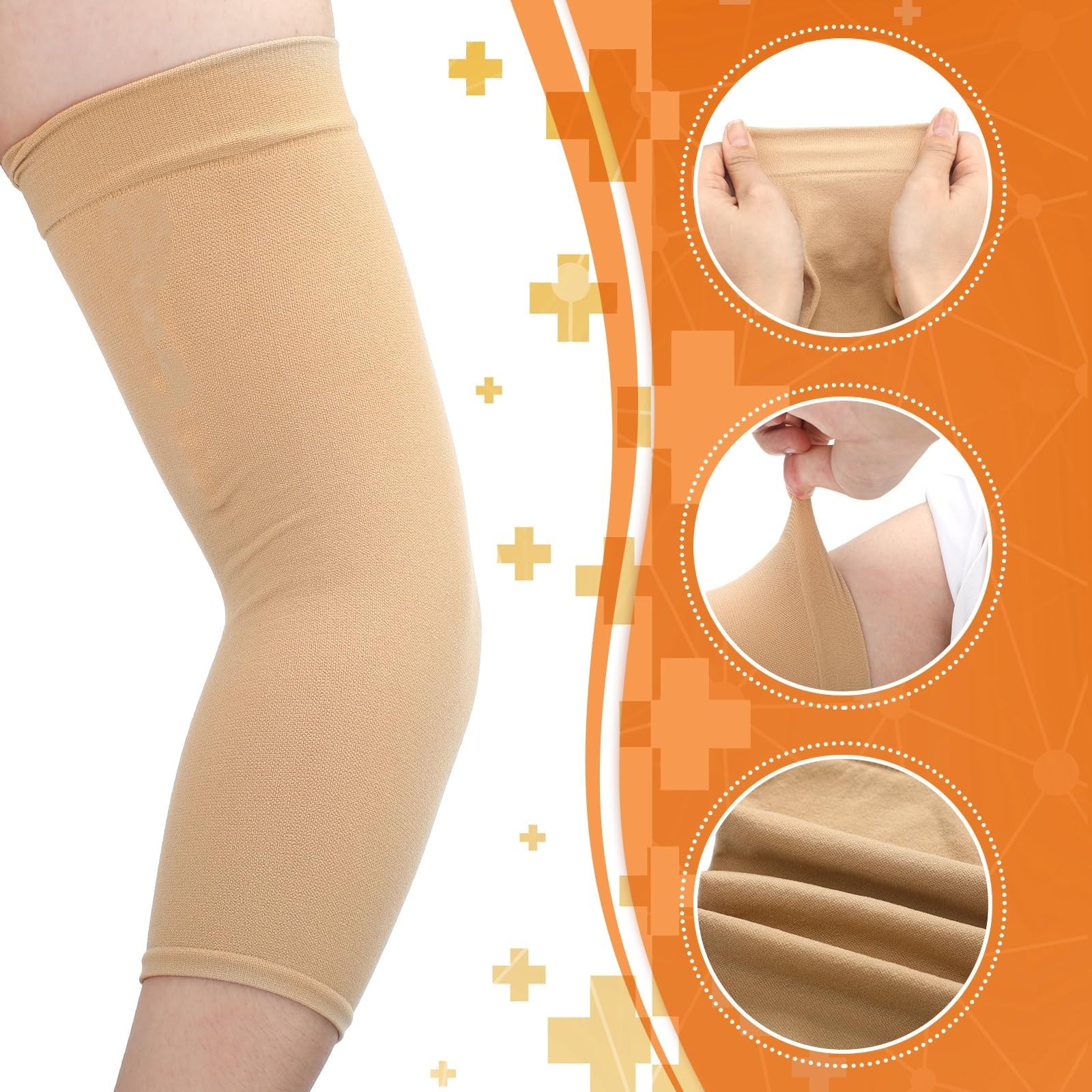 6 Pcs Picc Line Sleeve for Upper Arm Fistula Dialysis Sleeve Cover One Size F...