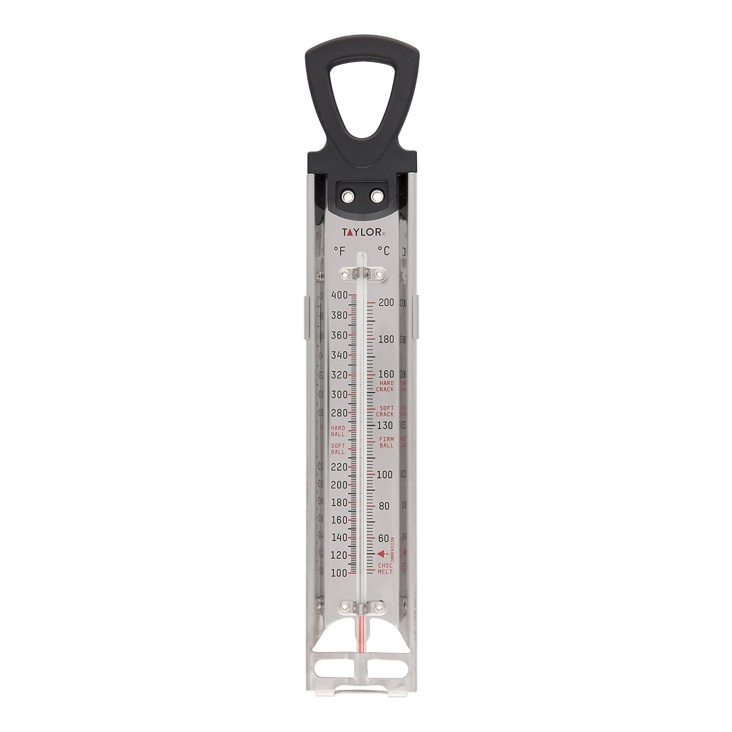 Taylor Food Deep Fry Candy Thermometer – Clip-On Stainless Steel Design