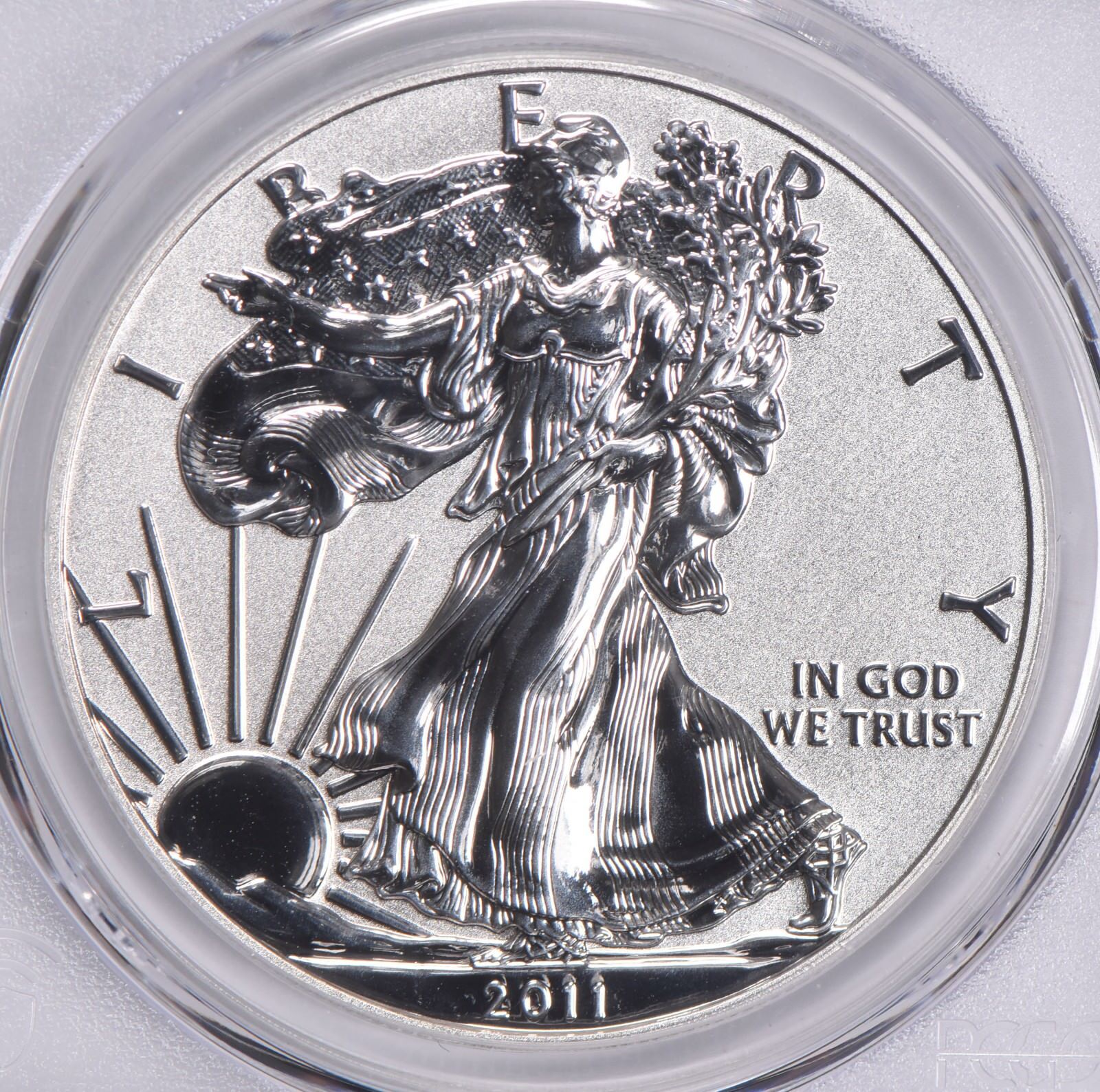 PR70 REV 2011-P American Silver Eagle Reverse Proof PCGS Blue Label