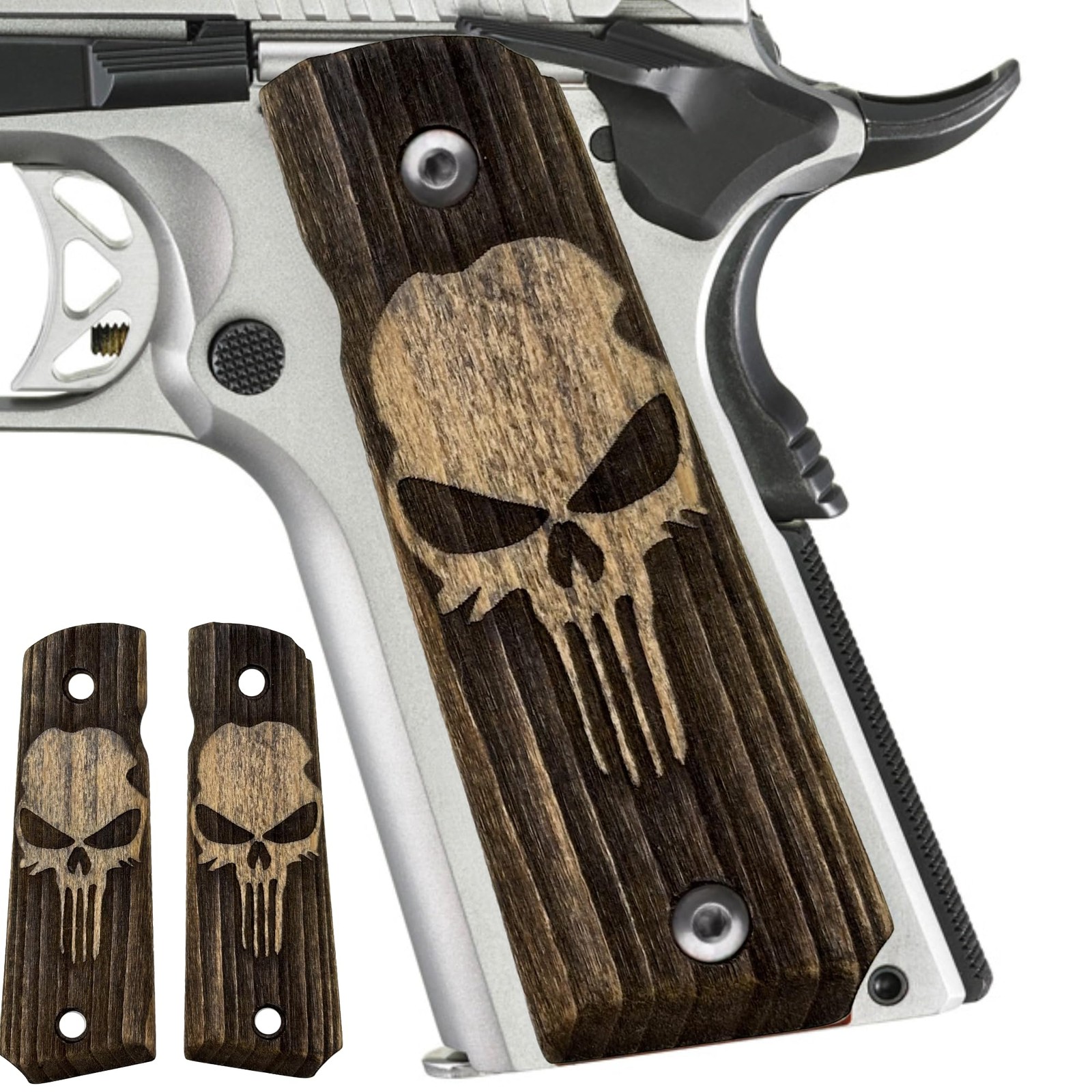 Zib Grips, 1911 Punisher Elegance 1911 Full Size, Amber