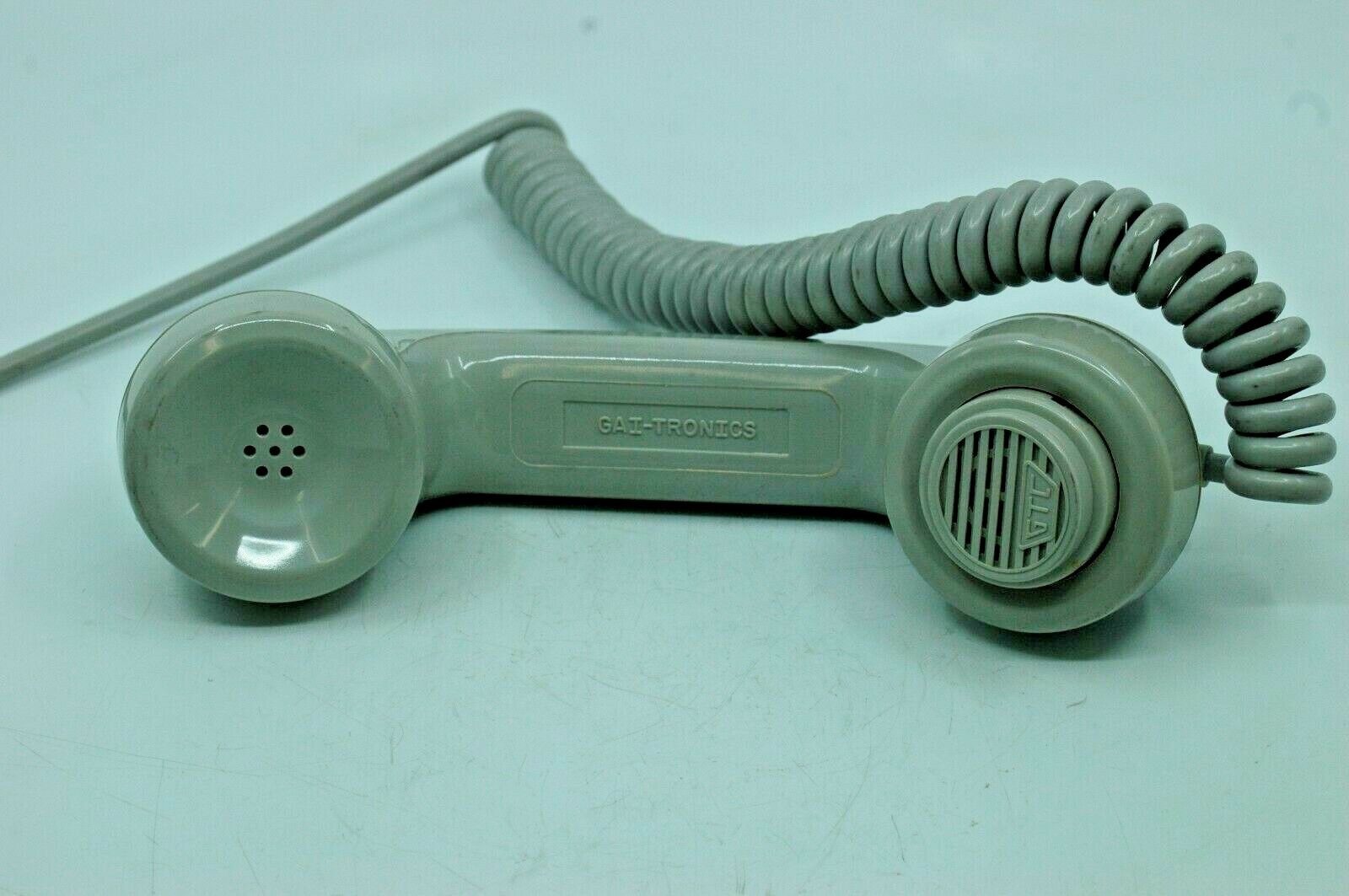 MODEL 1710A HANDSET WITH 6 FT CORD F/GAI-TRONICS INTERCOM, 15 FT CORD = STOCK #