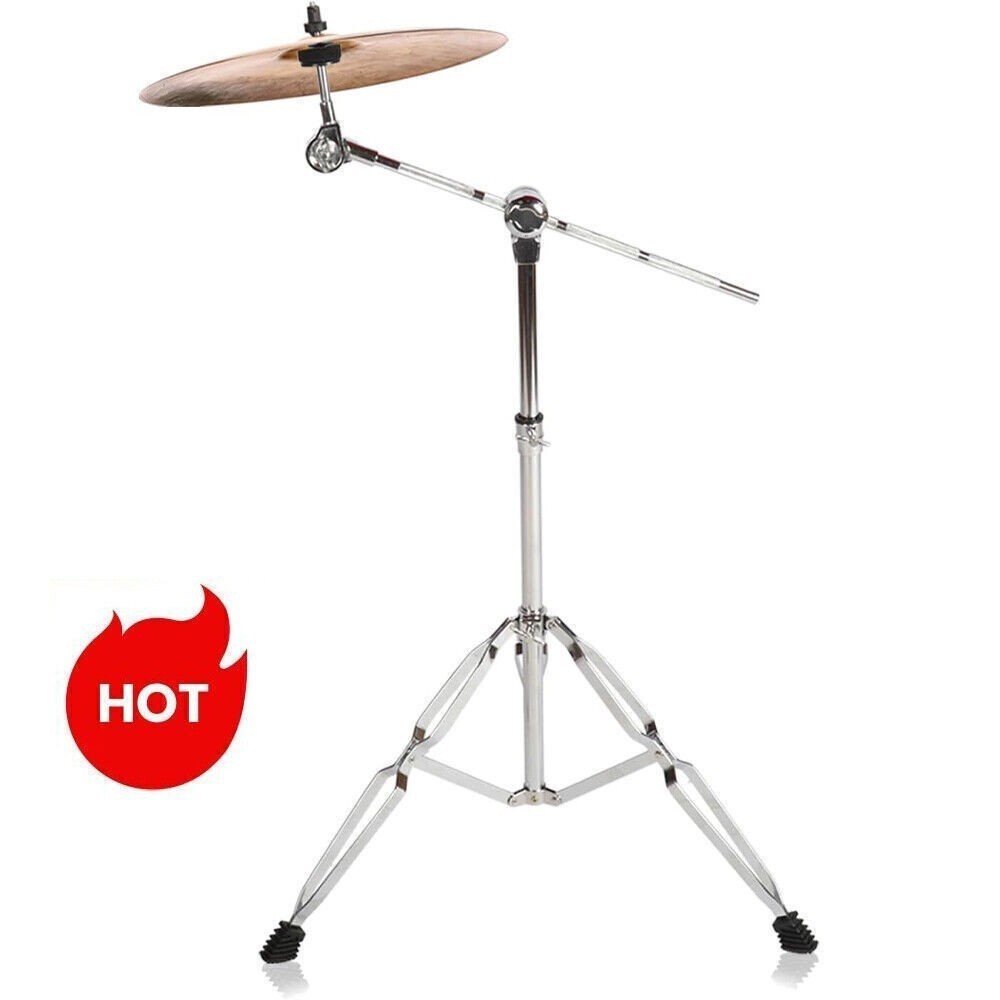 Cymbal Straight Boom Stand Double Braced Heavy Duty Thicken Alloy Support Rack