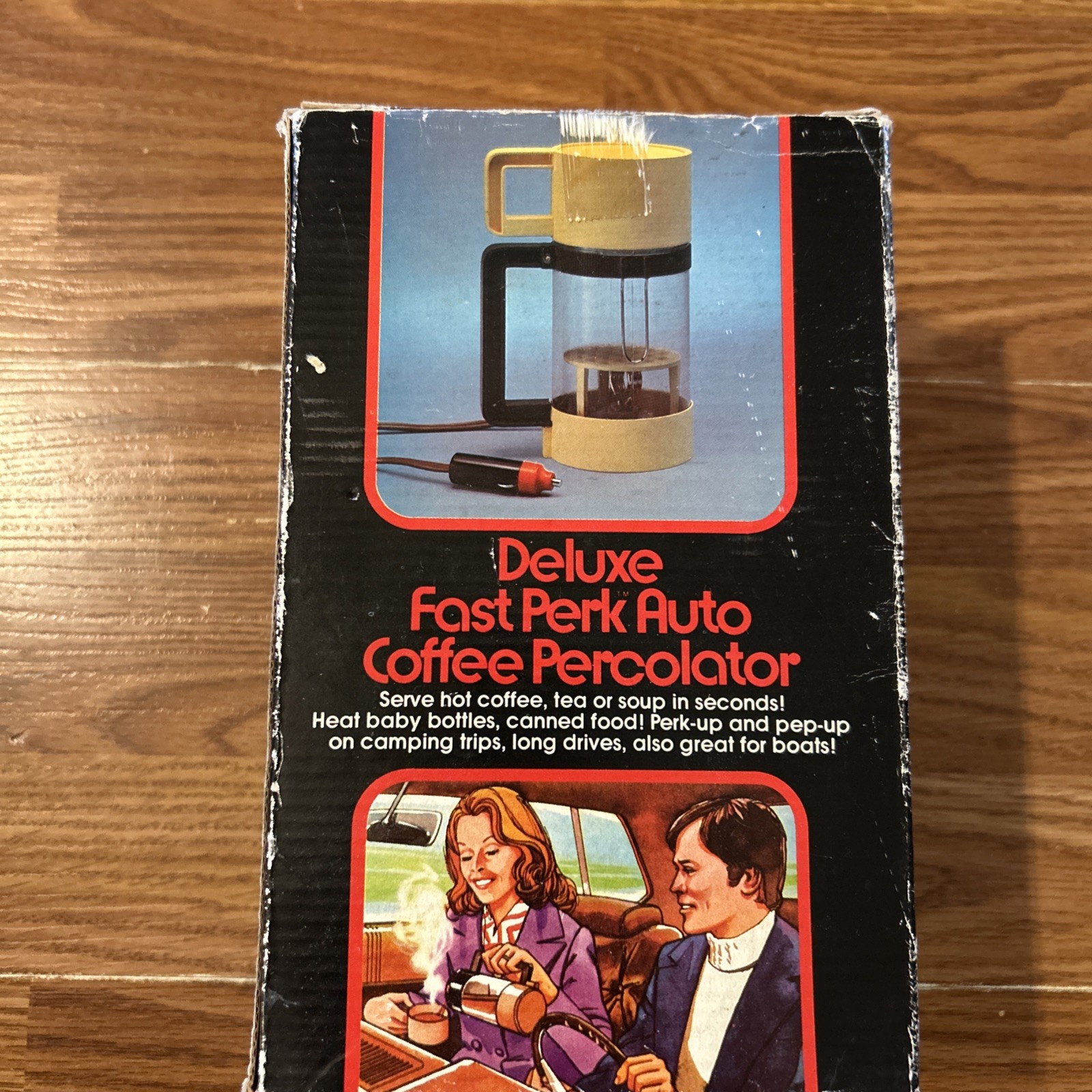 L353 Vintage Deluxe Fast Perk Auto Coffee Percolator In Box