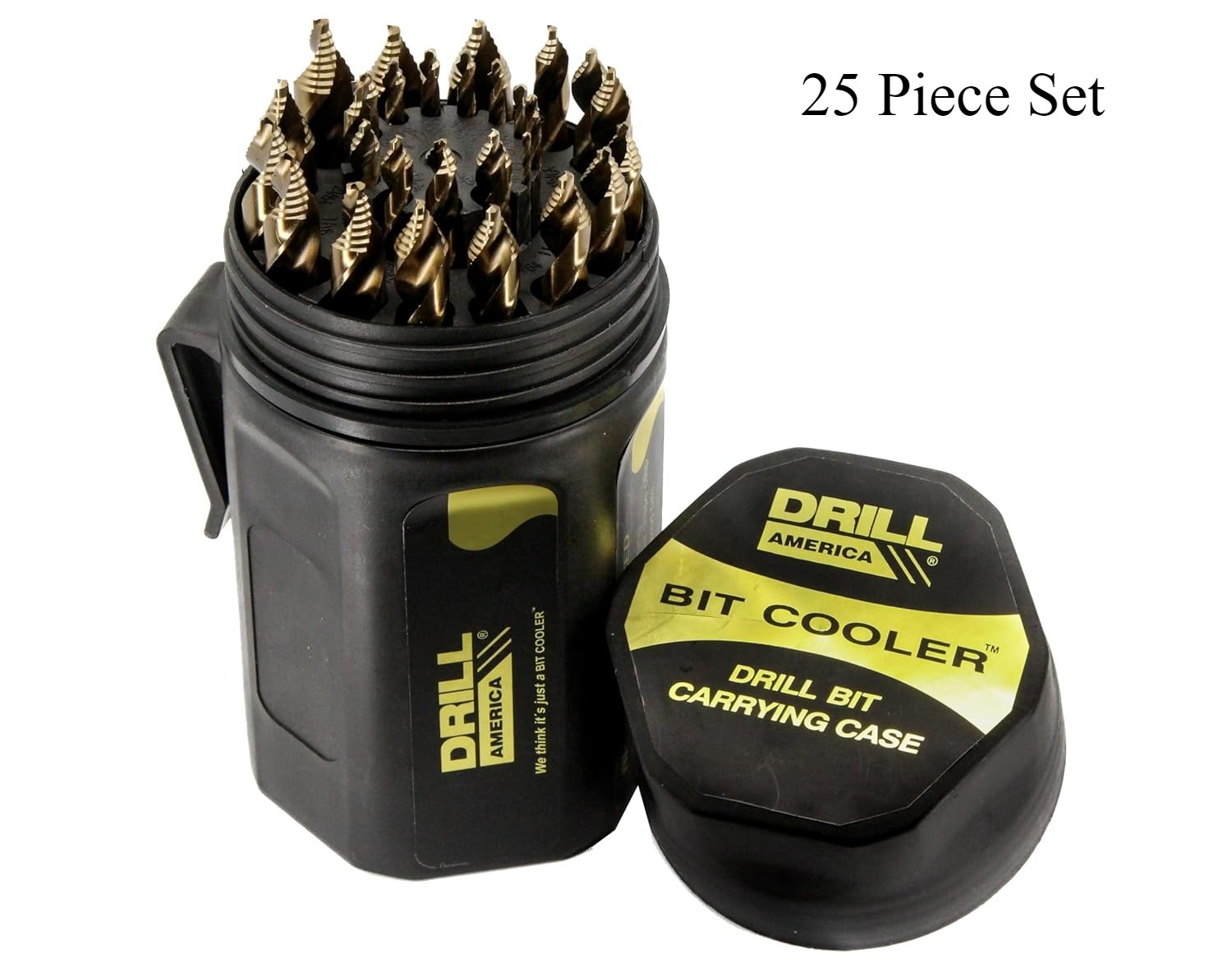Drill America Stepped Point Cobalt Drill Bit 25 Piece Set, NEW