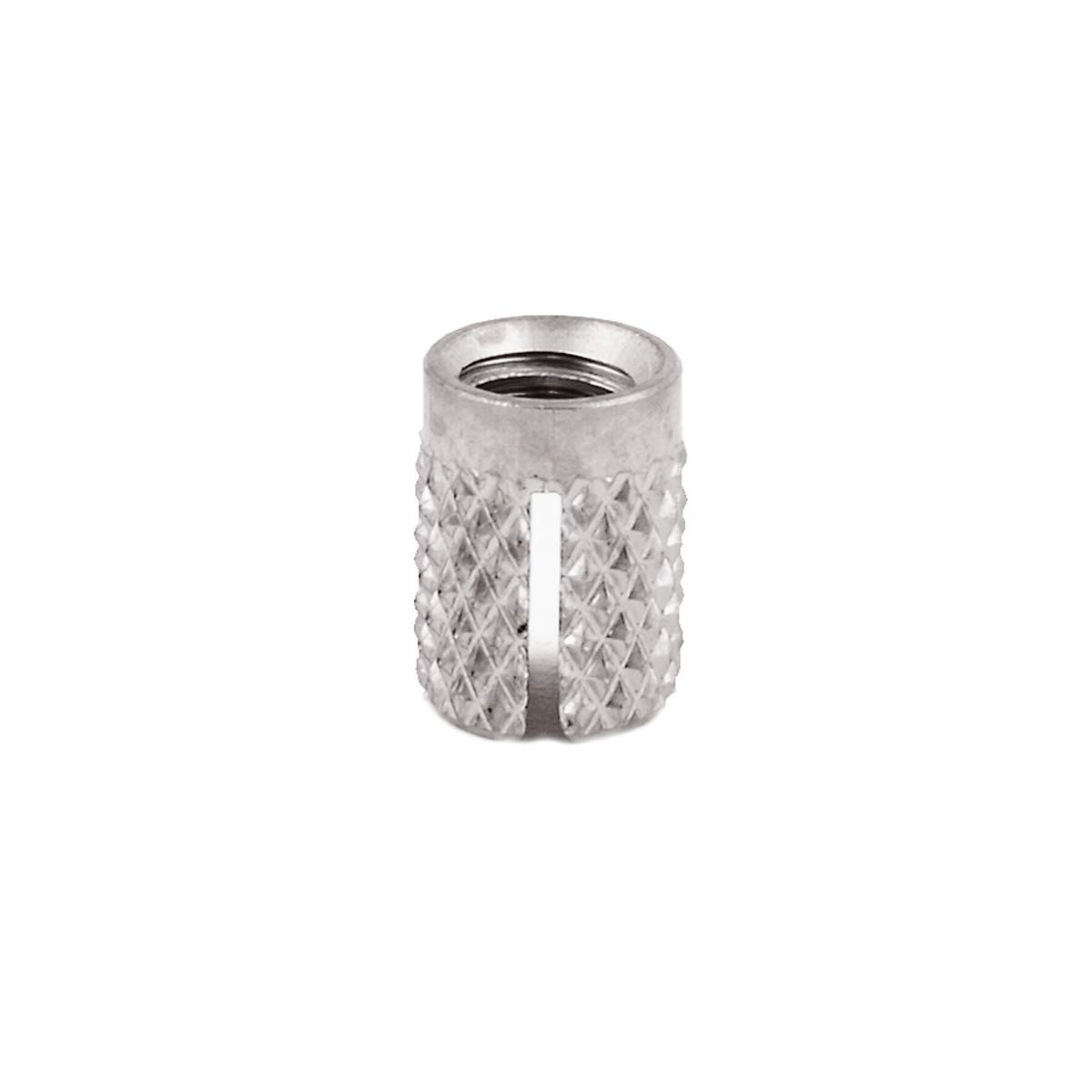 Threaded Insert for Plastic Flush Stainless Steel Thread Inserts M6-1.0 Pack of