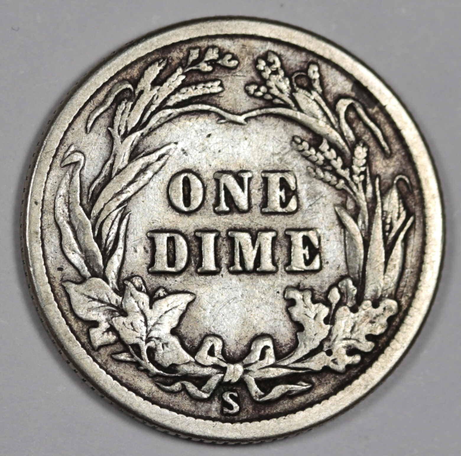 1914-s Barber Dime. VF. 203327