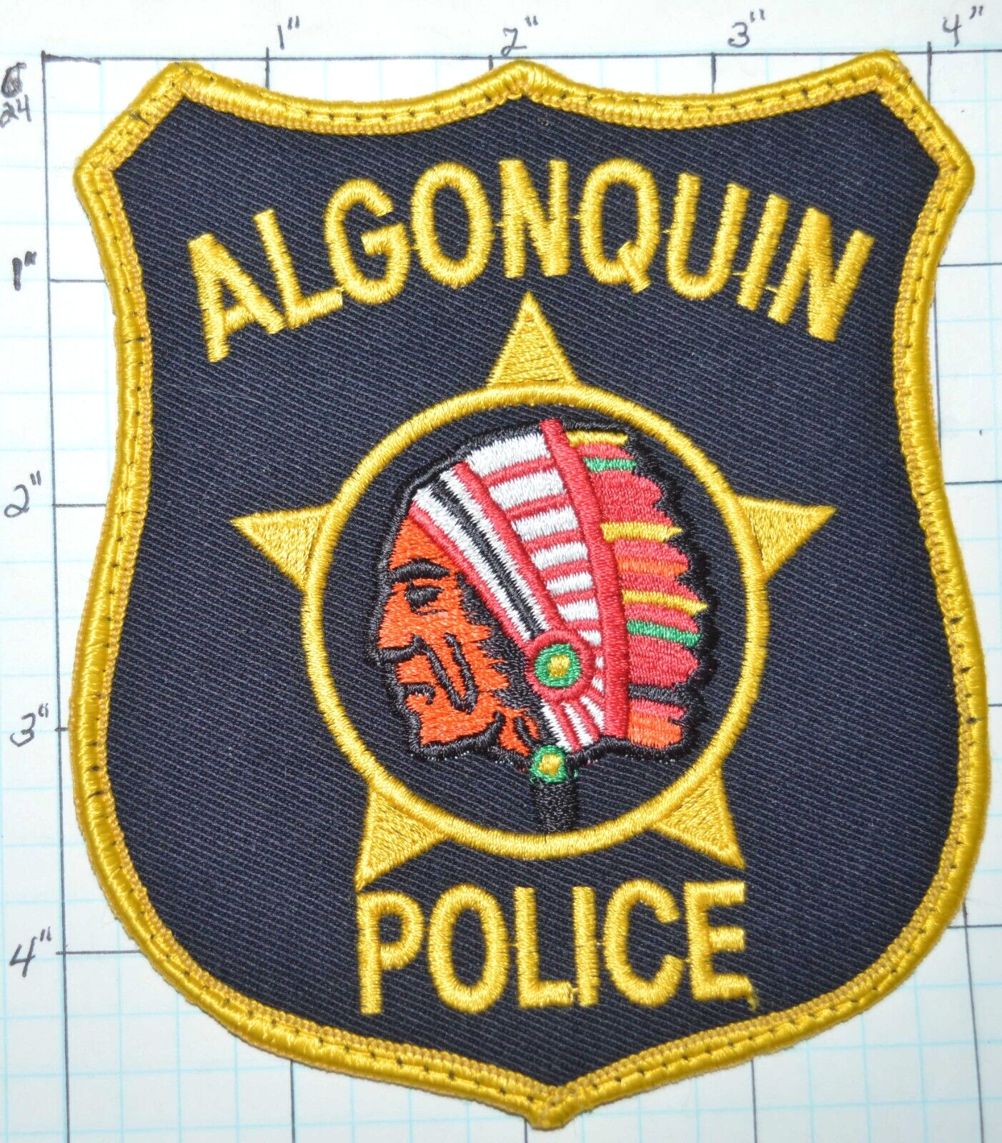 ILLINOIS, ALGONQUIN POLICE DEPT VINTAGE PATCH