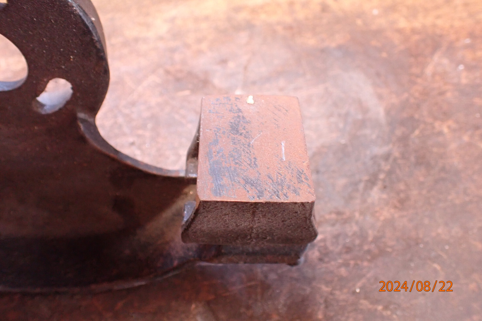 VINTAGE SEARS BENCH GRINDER WHEEL GUARD COVER W/ TOOL REST