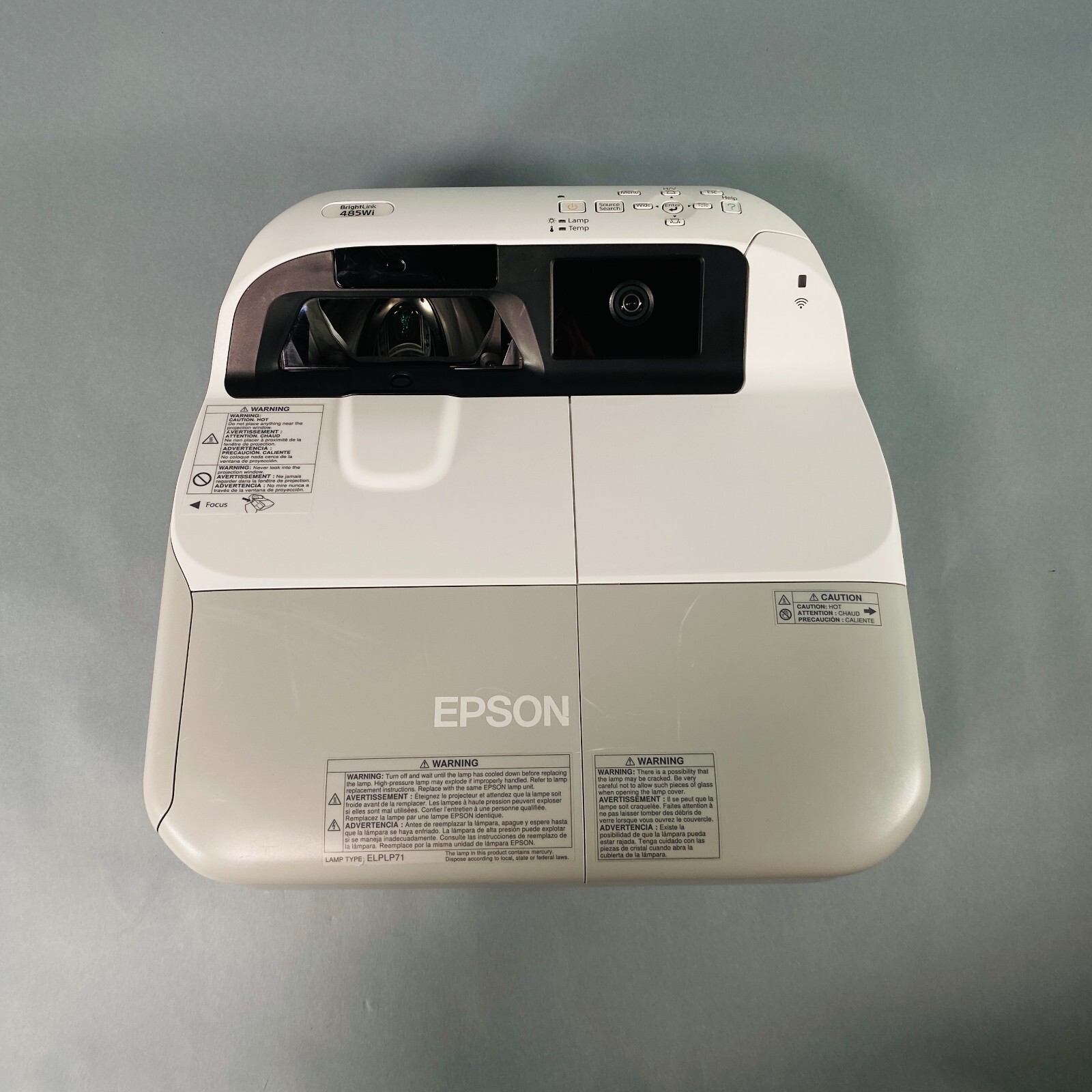 Epson BrightLink 485Wi 3LCD Projector UST 3100 ANSI Professional HD HDMI Bundle