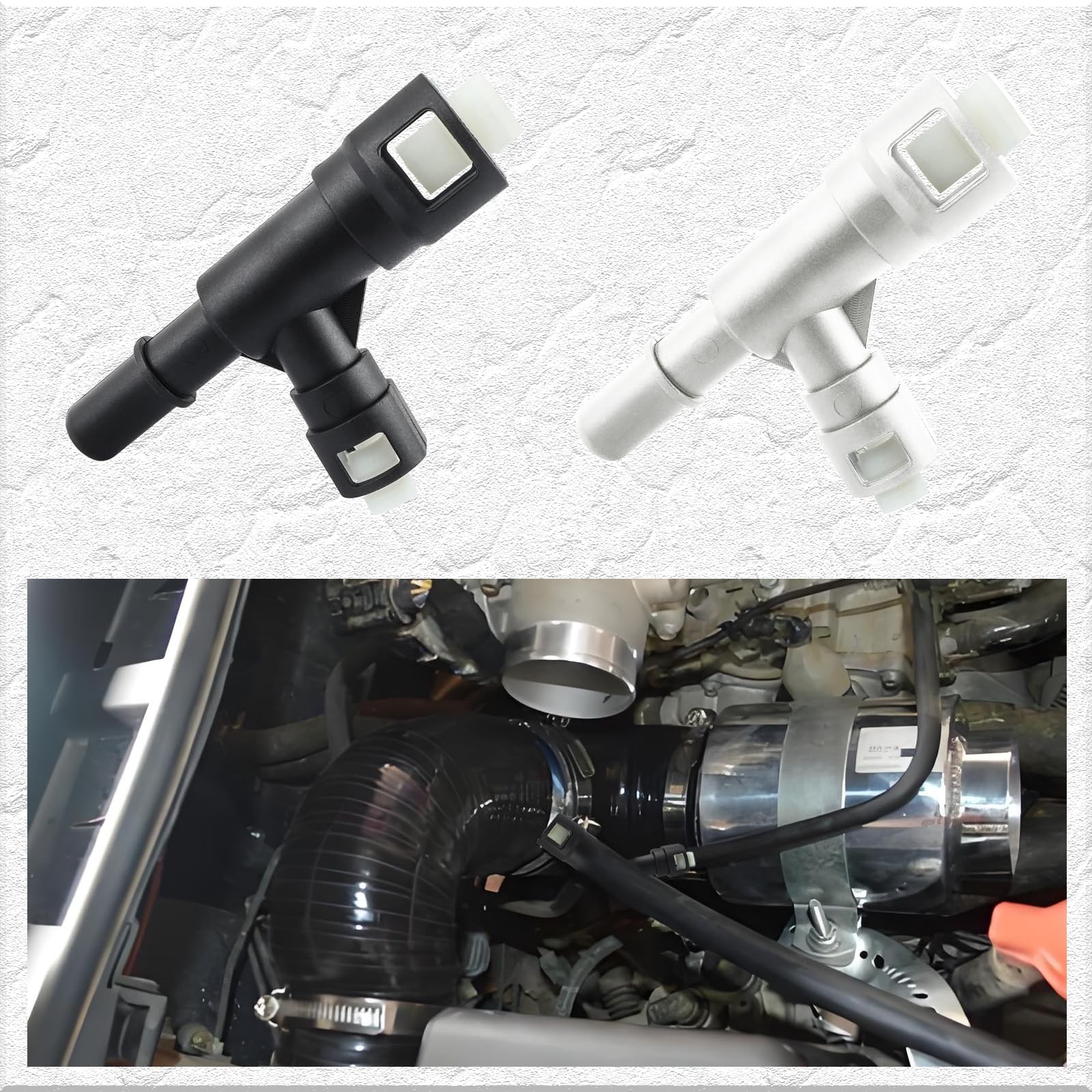 2PCS Car Heater Hose Connector Replacement OEM#15055343 15055342,TCoolant Hos...