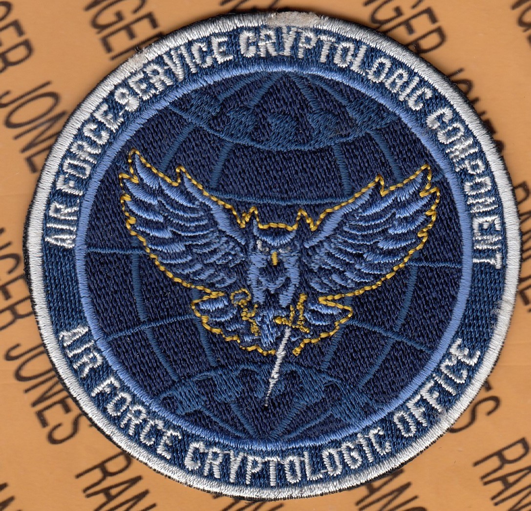 USAF Air Force Service Crytologic Component AFCRYO ~3.5" patch c/e