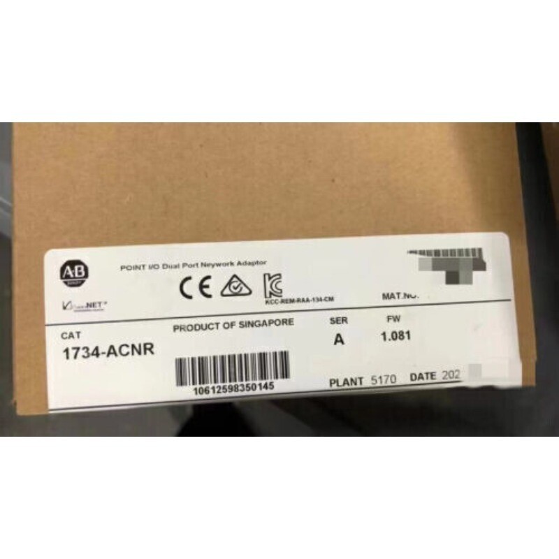 AB 1734-ACNR New Sealed Point I/O ControlNet Network Adapter US Free Tax
