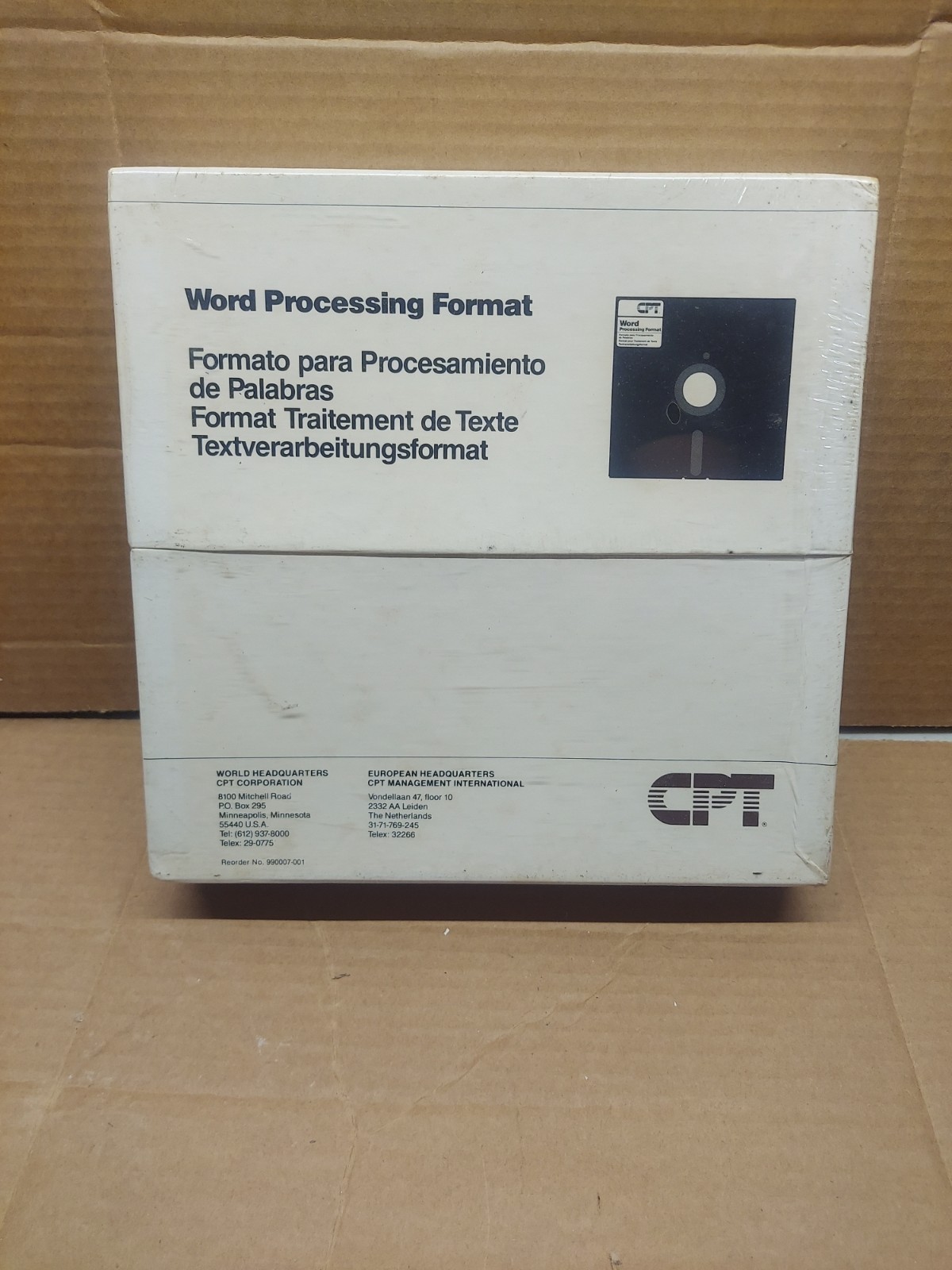 CPT Diskette Box Set Word Processing Format NOS In Sealed Package
