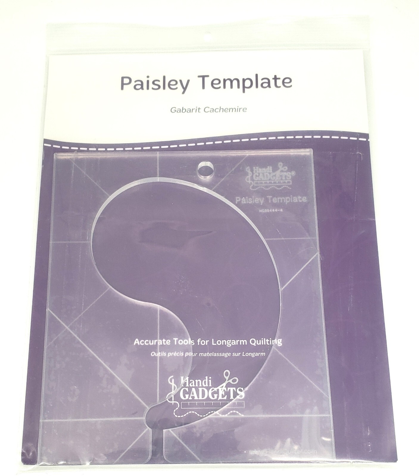 Handiquilter HQ Paisley Template for rulerwork