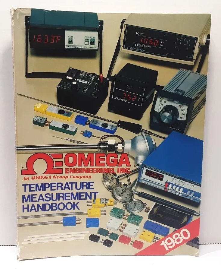 Vintage OMEGA ENGINEERING Temperature Measurement Handbook U.S.A. 1980