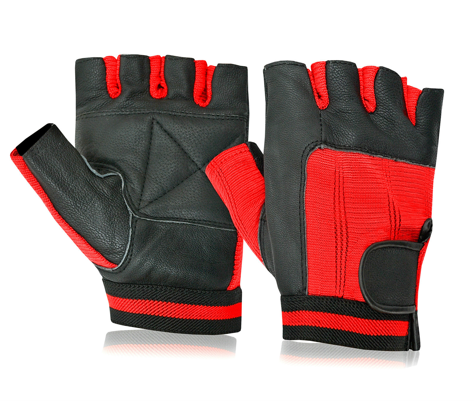 Weight Lifting Leather Gloves Body Building Fitness Gym Cycling Weelchair