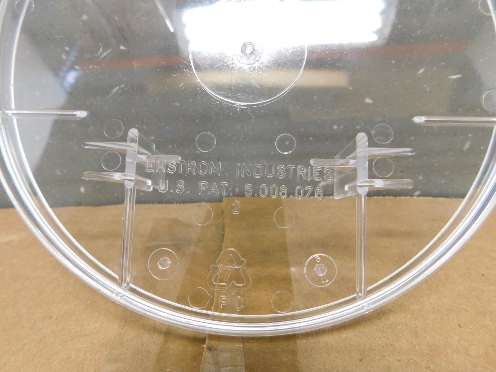 (50) Ekstrom Brooks 1-6002 Blank Clear Plastic Electric Meter Socket Covers