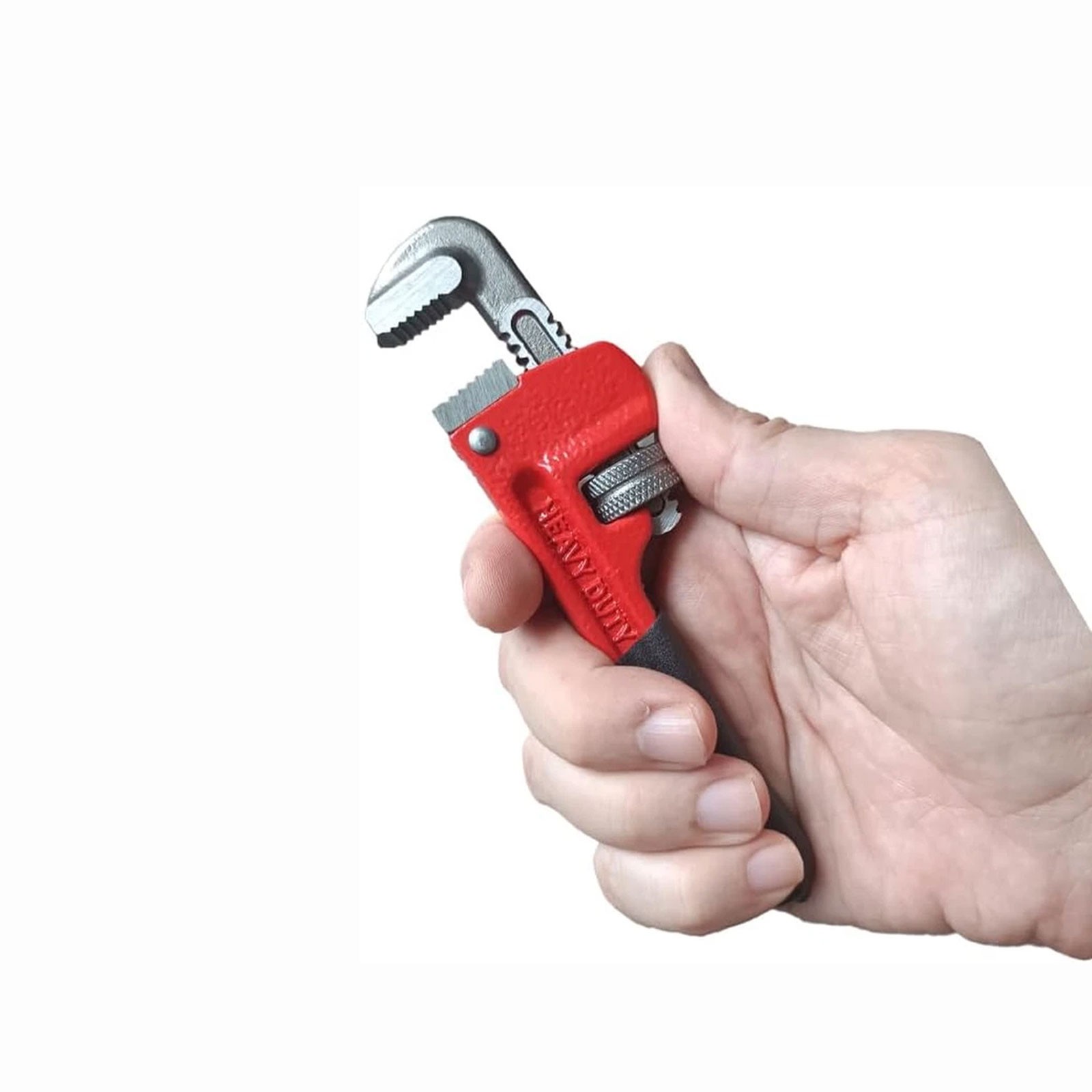 Small Pipe Wrench, 6 Inch Straight Adjustable Mini Pipe Wrench Heavy Duty for Id
