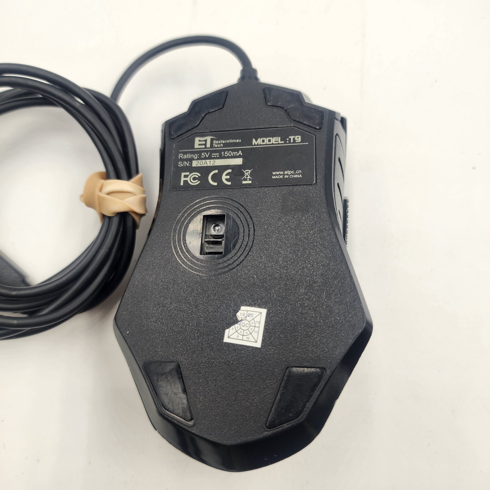 ET Easterntimes Tech T9 Gaming Lighted Wired Mouse USB *tested