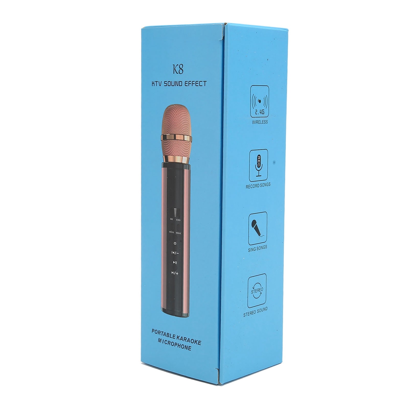 Bluetooth Handheld Microphone Noise Reduction Stereo Wireless Karaoke Mic With