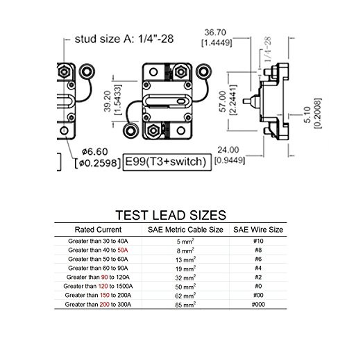150 Amp Circuit Breaker with Manual Reset, 12V- 48VDC, 150A Surface-Mount