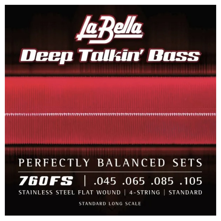 LaBella 760FS Deep Talkin' Bass Flats, Standard 45-105