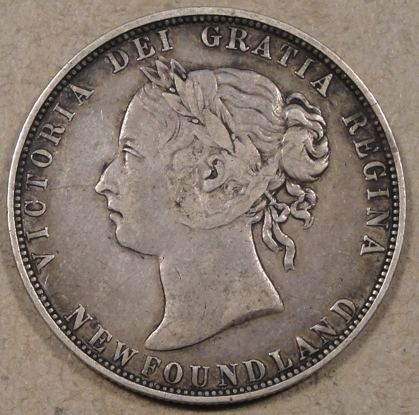 Newfoundland 1898 Small W Fifty Cents Half Dollar Nice VF