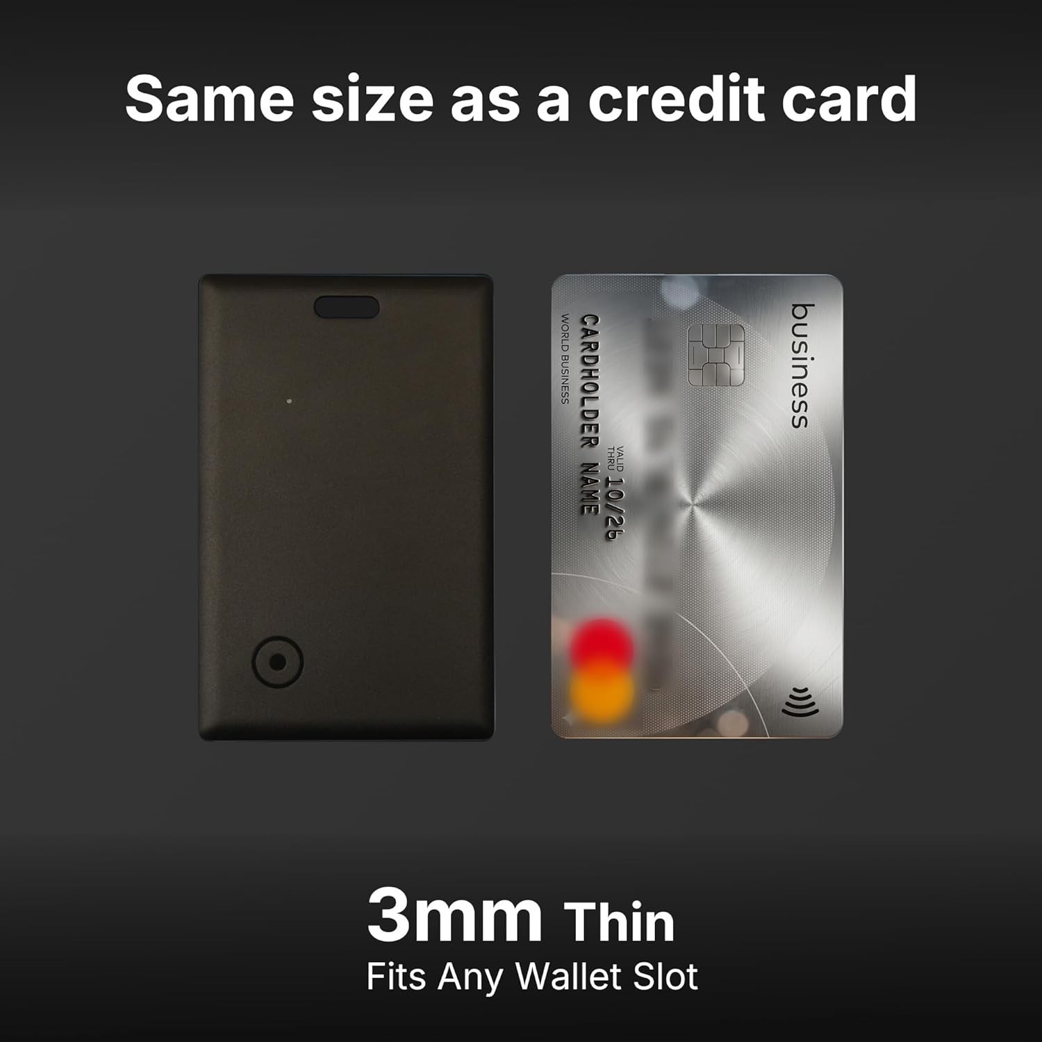 Compact Wallet Tracker for Android - GPS Tracking Card, No Subscription Required