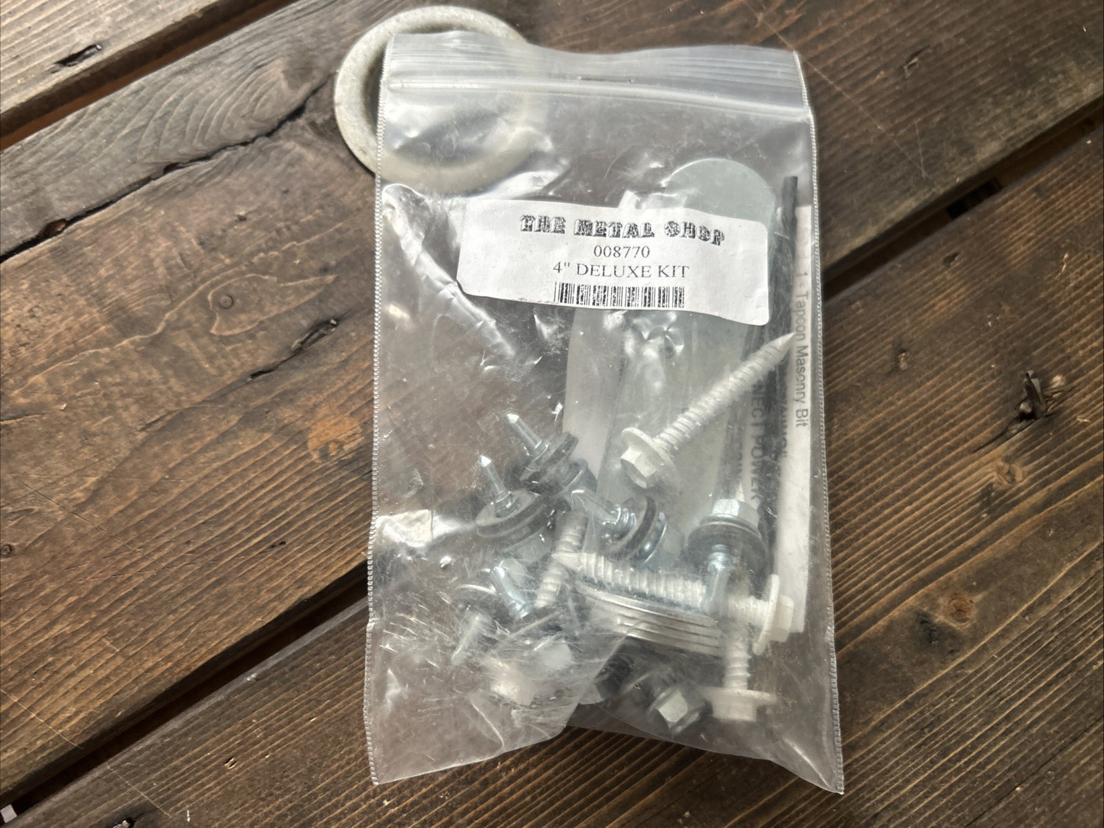 4 Pack Hurricane Condenser Brackets with Screws hardware tapcons concrete bit
