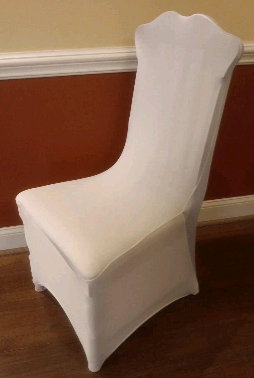 LOT Of White " Vevor " Folding/Universal Slip On/Over Seat Chair Covers ~QTY: 13