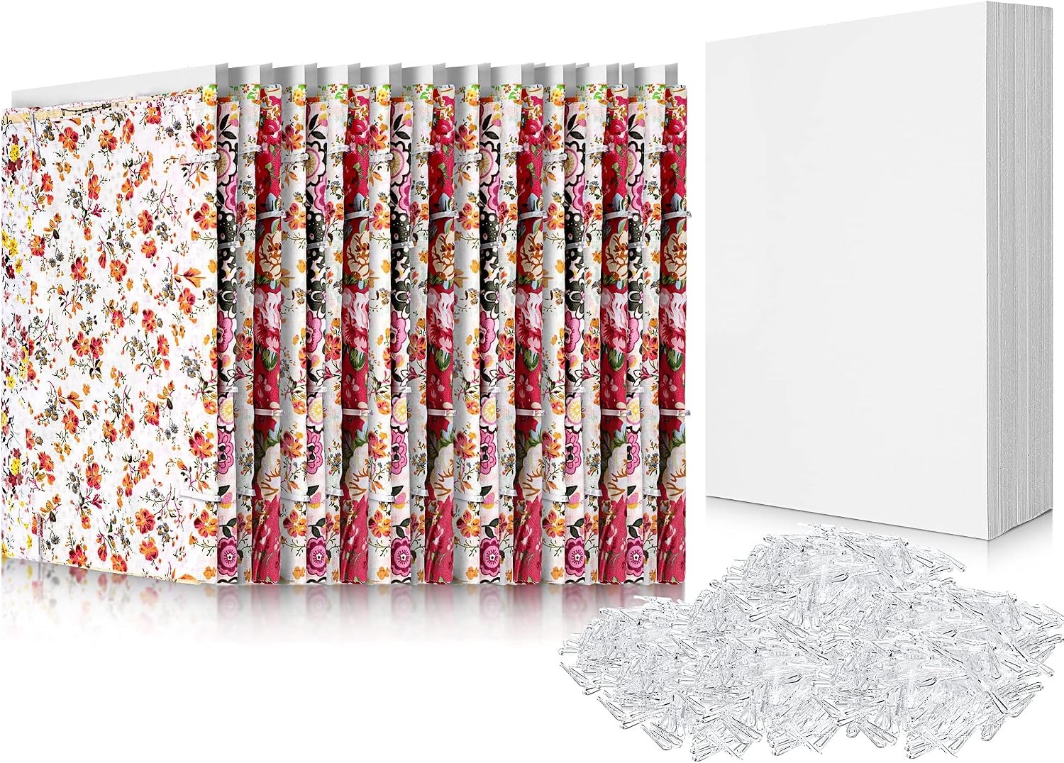 7.5 x 10.5 Inch Comic Book Boards Fabric Backing Board & U Shape Plastic