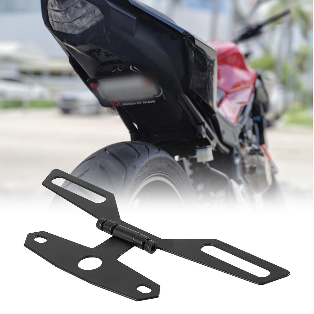 For Motorcycle Bike Plate License Holder Mount WITH Bracket LED Brake Tail Light