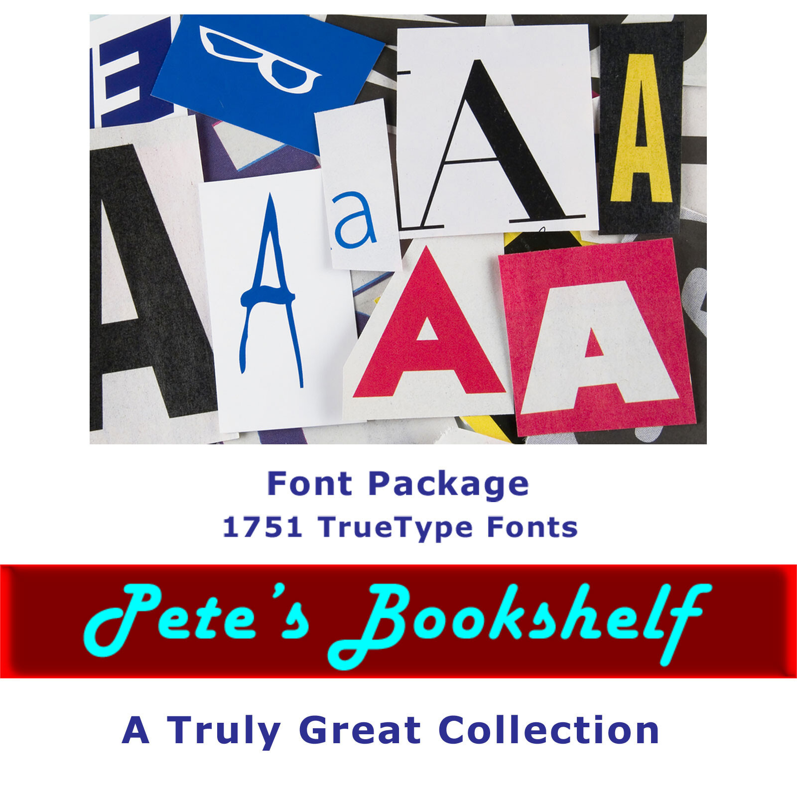 Font Package - 1751 TrueType Fonts - CD - Great Fonts!!