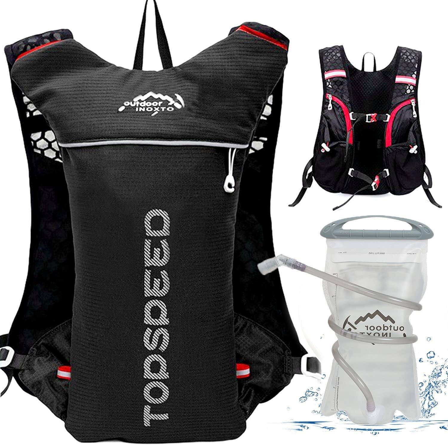 INOXTO Running Hydration Vest Backpack For Trail Running Cycling Race Marathon