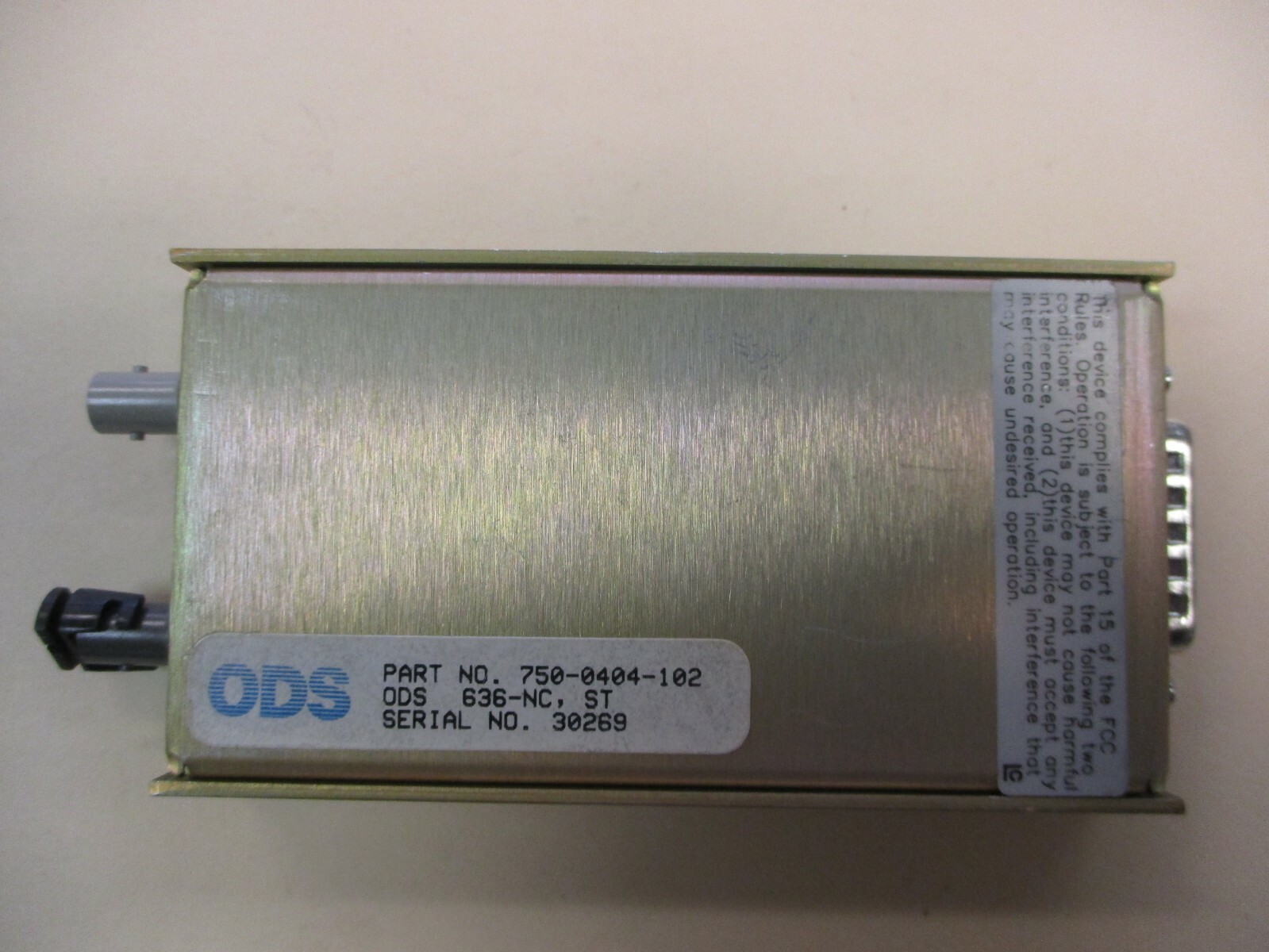 ODS 636-NC Foirl Ehternet DTE Interface