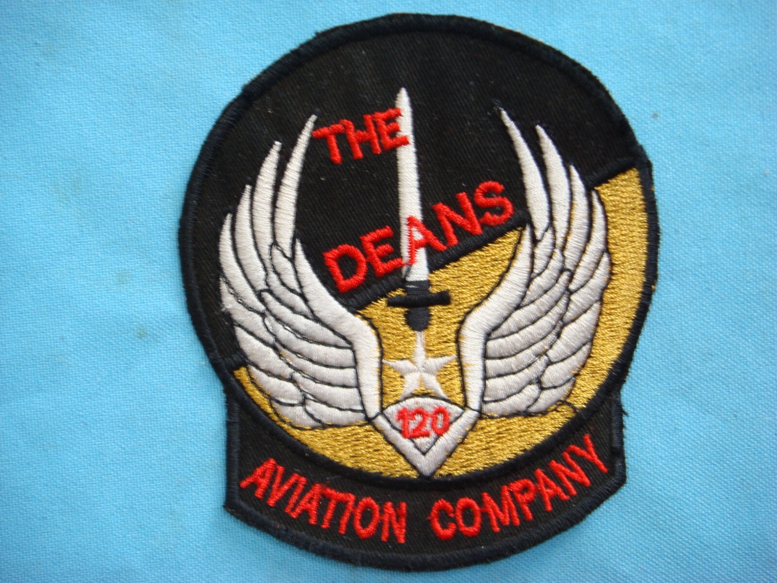 VIETNAM WAR  PATCH, US 120th AVIATION COMPANY " THE DEANS "