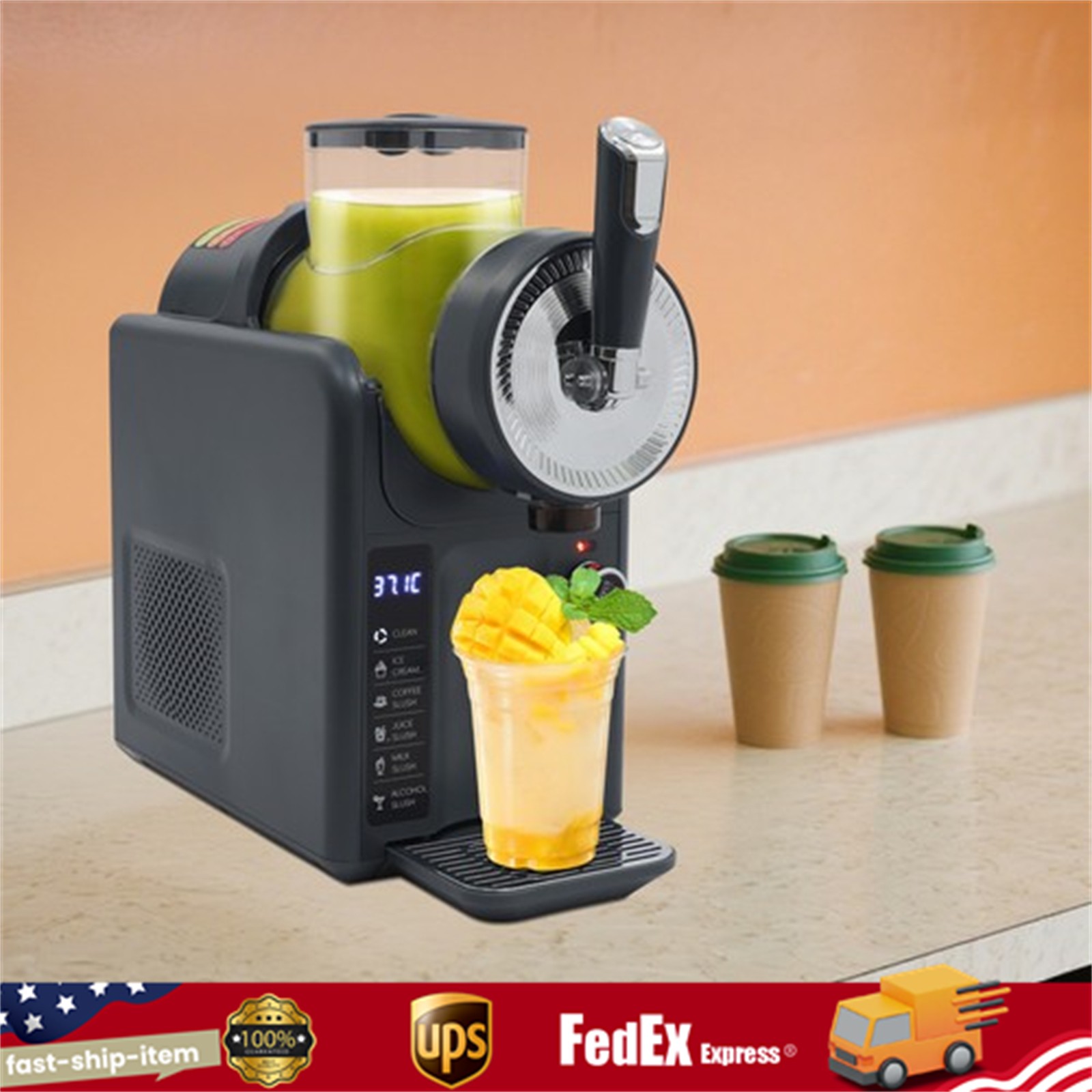 1.8L Slushie Machine Margarita Smoothie Frozen Drink Slushy & Ice Cream Maker