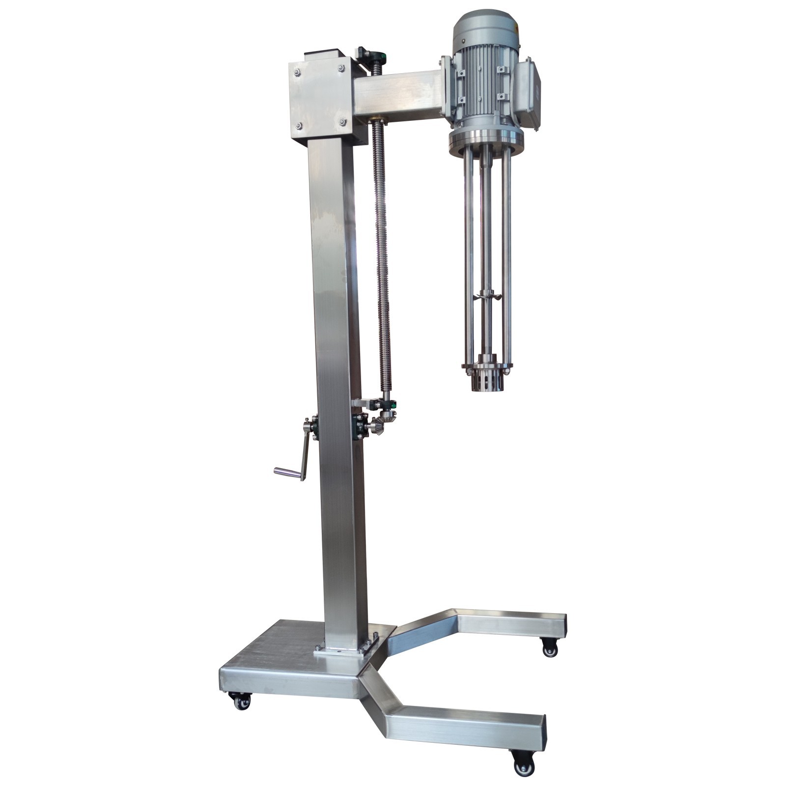 Manual Lifting Bracket Support Frame for High Shear Emulsifier Stainless Steel
