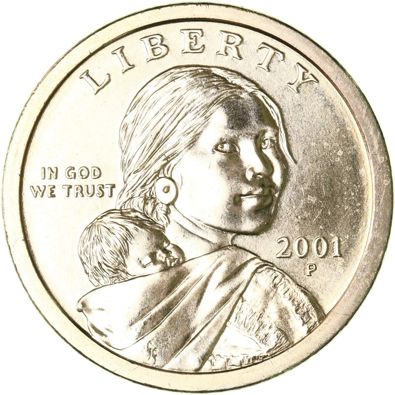 2001 P Native American Sacagawea Choice BU Dollar US Mint Coin See Pics R367