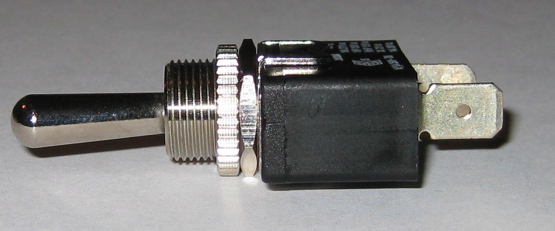 Arcolectric Toggle Switch - Monentary OFF - SPST 16 Amp AC / 7 Amp DC - 3902BA
