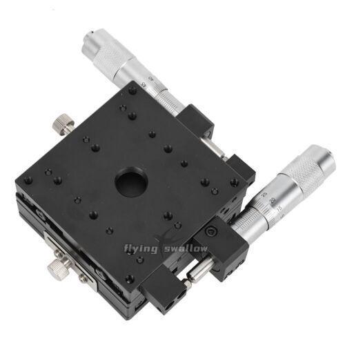 XY Micrometer Fine Tuning Platform Manual Tuning Roller Linear Stage 80*80*40mm
