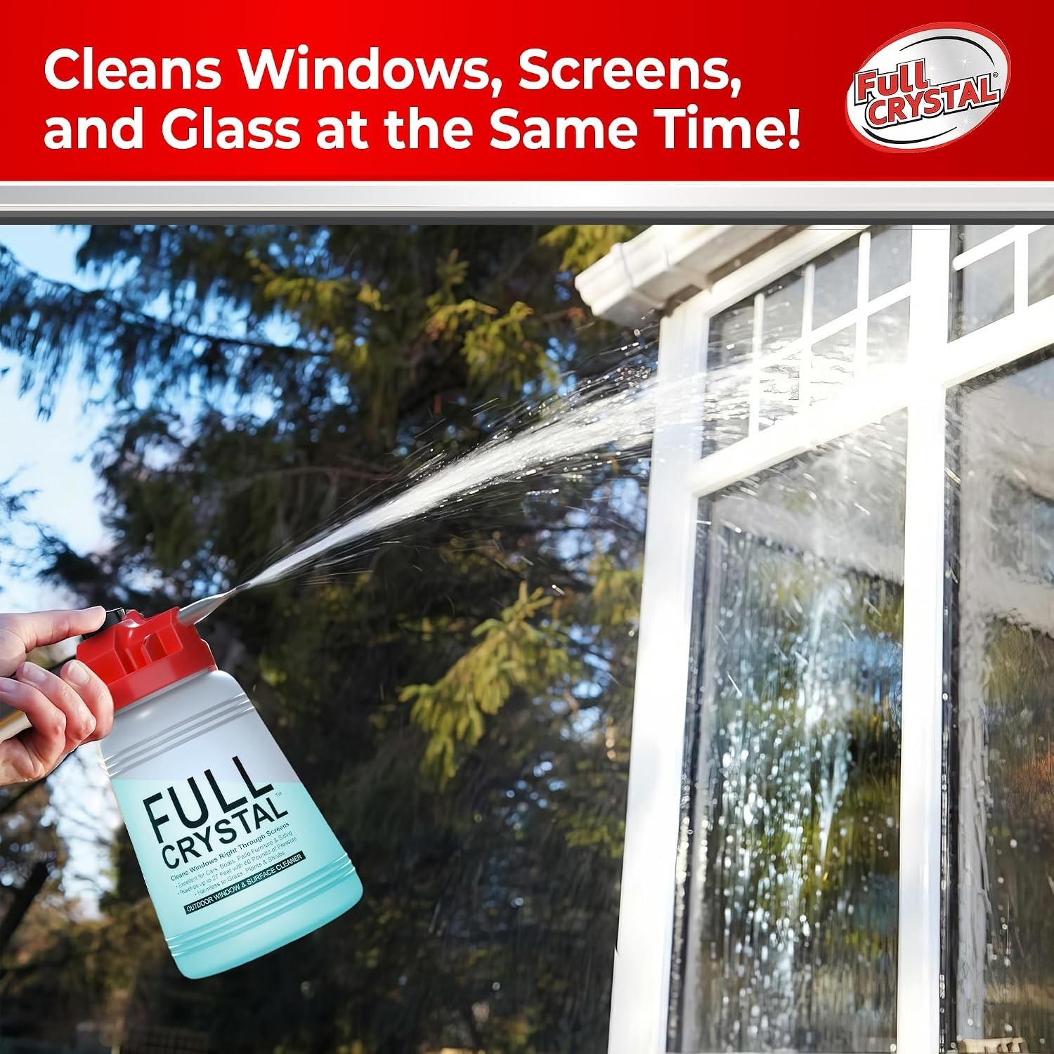 Outdoor Glass Cleaner - 27 ft , 80 Windows